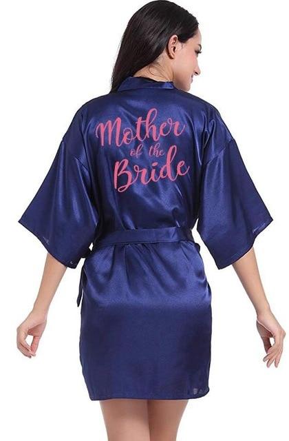 sexy champagne robe bride kimono satin robe women Bathrobe wedding robe sister mother of the bride groom bridesmaid robes