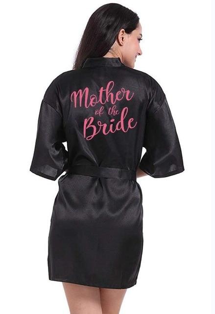 sexy champagne robe bride kimono satin robe women Bathrobe wedding robe sister mother of the bride groom bridesmaid robes