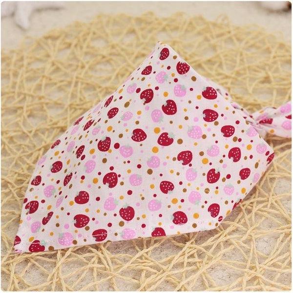 dog bandana Adjustable Fox owl Footprints Pet Dog Puppy Cat Neck Scarf Bowtie Necktie Collar Neckerchief Dog Accessories