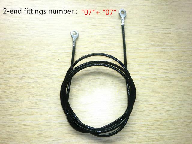 Fitness equipment accessories wirerope steel wire rope assemblies, 5mm/6mm wire and head accessories set. gym cable customize