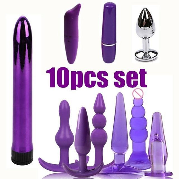 15pcs/set New Arrive Men Women Butt Plug Jelly Toys Sex Toys BDSM Beads Vibrator sex toys Dildo Adult sex products Masturbatio