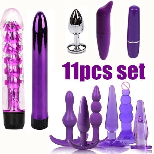15pcs/set New Arrive Men Women Butt Plug Jelly Toys Sex Toys BDSM Beads Vibrator sex toys Dildo Adult sex products Masturbatio
