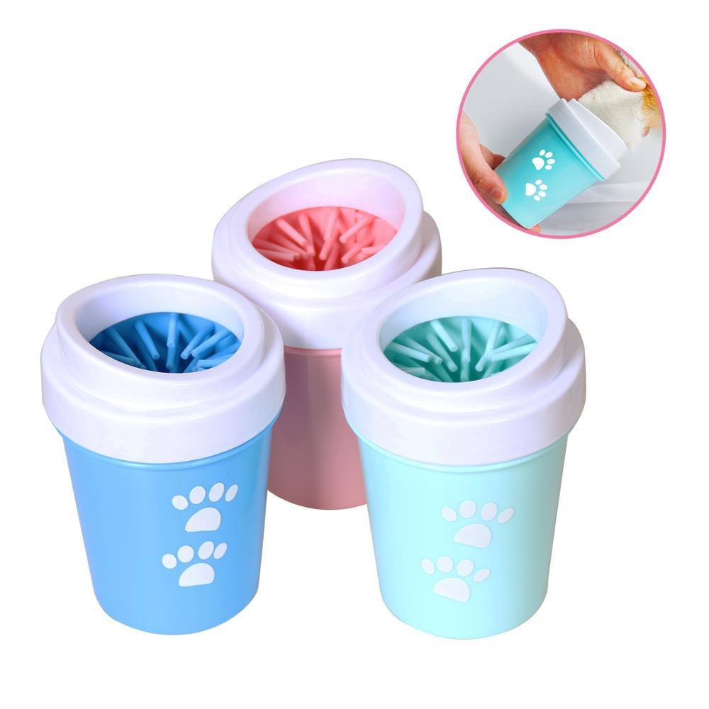 Dog Paw Cleaner Cat Pet Foot Washer Cup Soft Brush Dog Foot Cleaner Dog Paw Cleaning Pet Dirty Feet Washer Pet Cleaner supplies