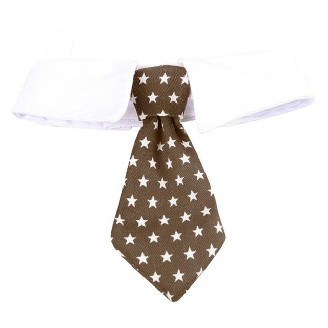 Pet Simple and Fashiono Decorative Costume for Dogs Cats Puppy Fashion Collar Tie with Stars Patterns