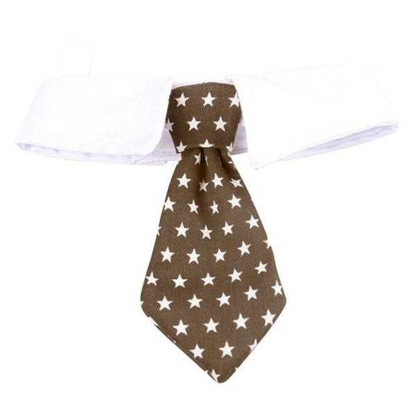 Pet Simple and Fashiono Decorative Costume for Dogs Cats Puppy Fashion Collar Tie with Stars Patterns