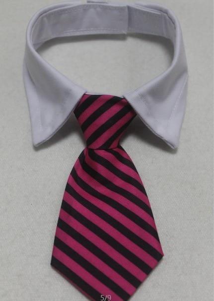 Dog Grooming Cat Colorful Striped Bow Tie Animal Striped Bowtie Collar Pet Adjustable Neck Tie White Dog Necktie Party Wedding