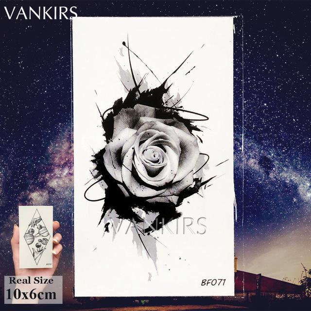 VANKIRS Watercolour Cats Temporary Tattoos Stickers Flash Women Arm Fake Tatoos Kid Stars Unicorn Cartoon Waterproof Tattoo Neck