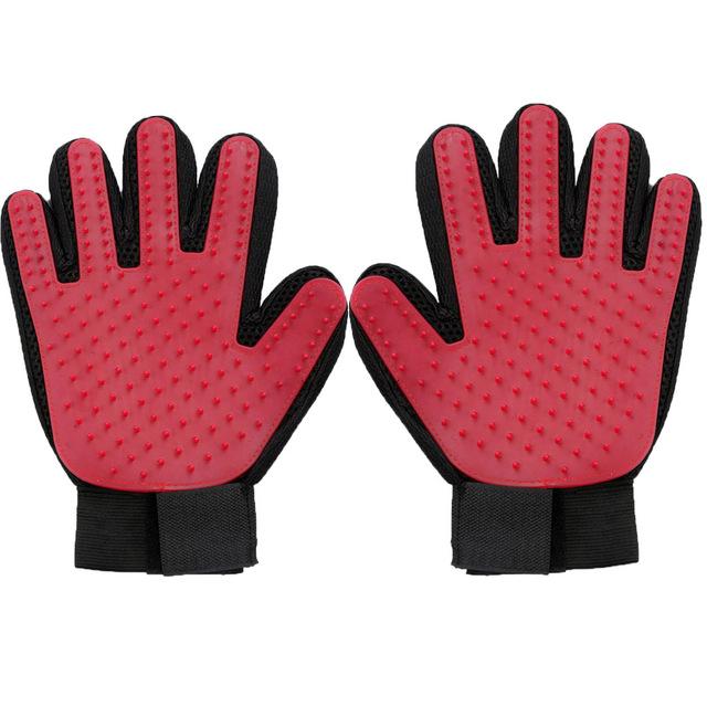 New Style Silicone Pet Grooming Cleaning Glove Deshedding left/Right Handed Dog Cat Hair Removal Brush Humanized Palm Design