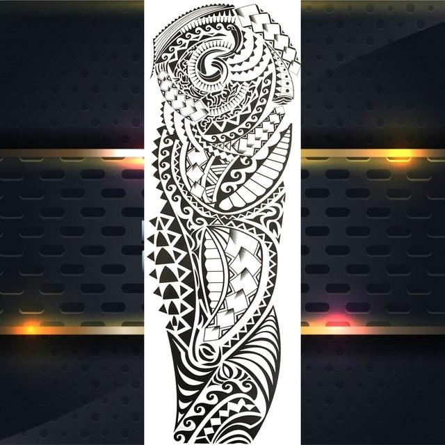 Sexy Wolf Full Flower Arm Temporary Tattoo Stickers For Men Body Art Sleeve Tattoo Decals Girl Women Waterproof Tatoo Fox Legs