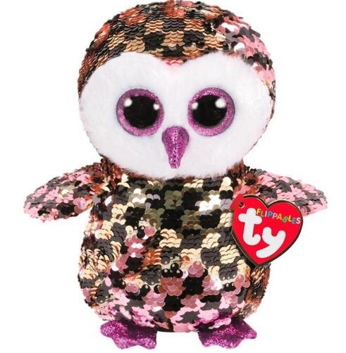 Ty Beanie Boos Flippables Animal Plush Toys Doll Malibu The Cat Moonlight The Owl Jewel the Fox Best Christmas 15cm