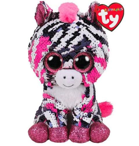 Ty Beanie Boos Flippables Animal Plush Toys Doll Malibu The Cat Moonlight The Owl Jewel the Fox Best Christmas 15cm