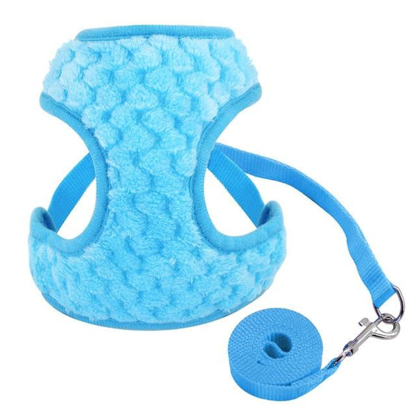 Dog Harness Vest Chihuahua Small Dog Harness and Leash Set Adjustable Pet Cat Puppy Walking Harnesses Vest For Small Dogs