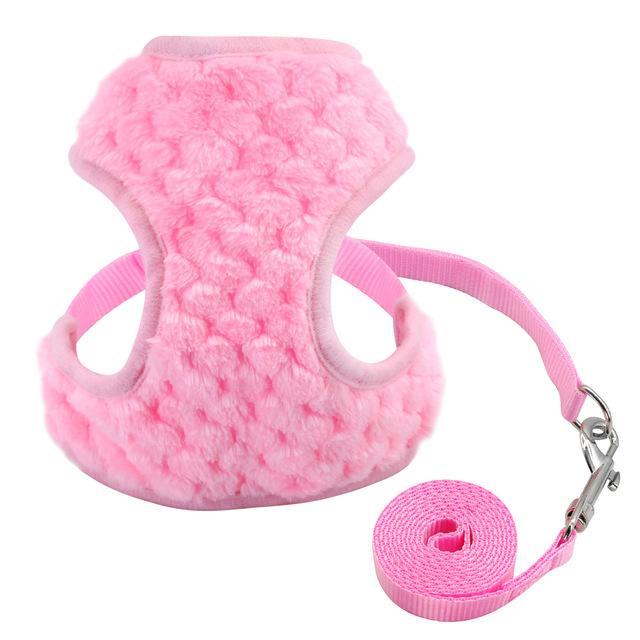 Dog Harness Vest Chihuahua Small Dog Harness and Leash Set Adjustable Pet Cat Puppy Walking Harnesses Vest For Small Dogs