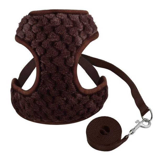 Dog Harness Vest Chihuahua Small Dog Harness and Leash Set Adjustable Pet Cat Puppy Walking Harnesses Vest For Small Dogs
