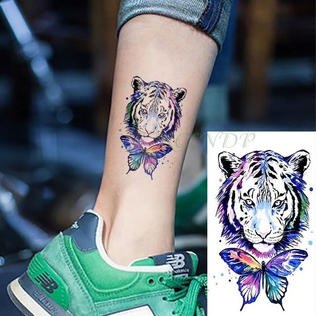 Waterproof Temporary Tattoo cute squirrel fox dog snake animal tatto stickers flash tatoo fake tattoos for girl women lady 4