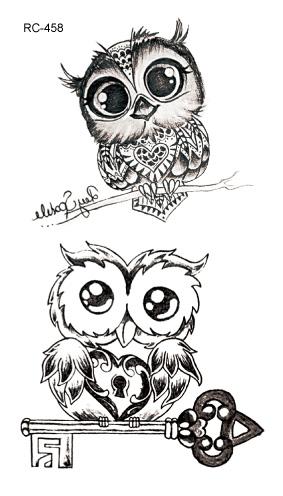 Waterproof Temporary Tattoo cute squirrel fox dog snake animal tatto stickers flash tatoo fake tattoos for girl women lady 4