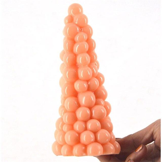 Meselo Novelty Grape Shape Anal Plug Big Butt Plug Gay Sex Toys For Men Woman Masturbator Huge Dildo Anal Beads Sex Products New