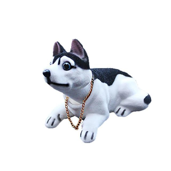 kongyide Car Ornaments Cute Creative Car Doll Shaking Head Dog Ornaments Car Interior Decorations mar13