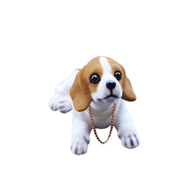 kongyide Car Ornaments Cute Creative Car Doll Shaking Head Dog Ornaments Car Interior Decorations mar13