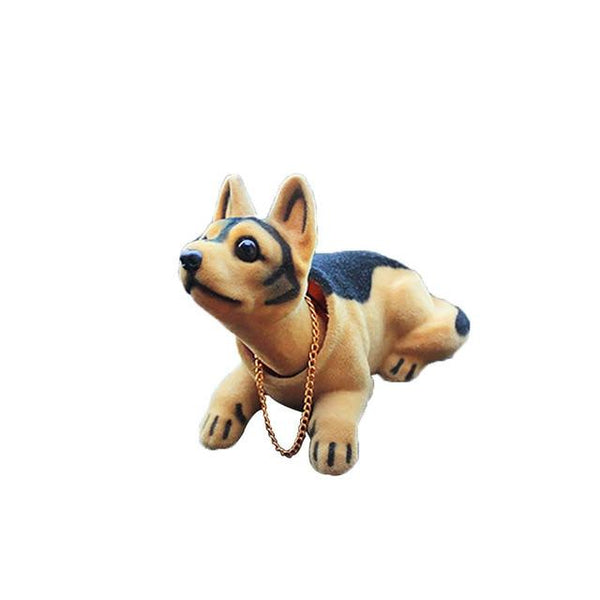 kongyide Car Ornaments Cute Creative Car Doll Shaking Head Dog Ornaments Car Interior Decorations mar13