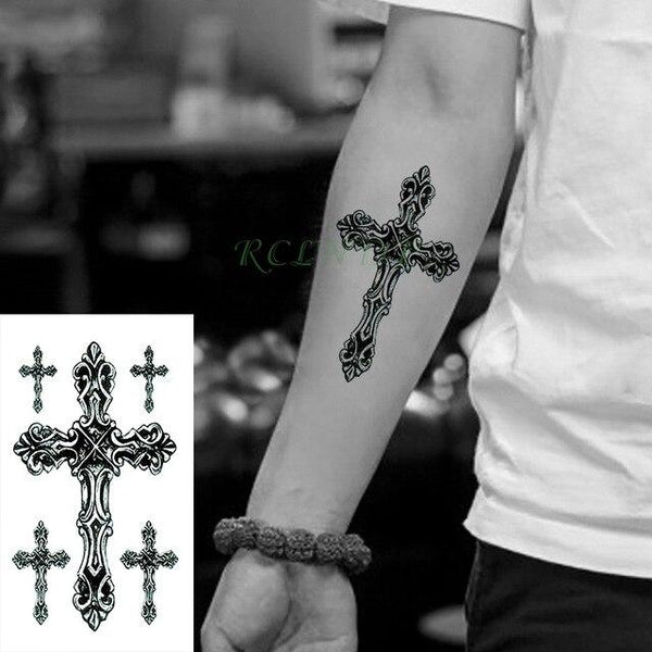 Waterproof Temporary Tattoo Sticker small cross sun and moon on finger ear tatto flash tatoo fake tattoos for girl women men