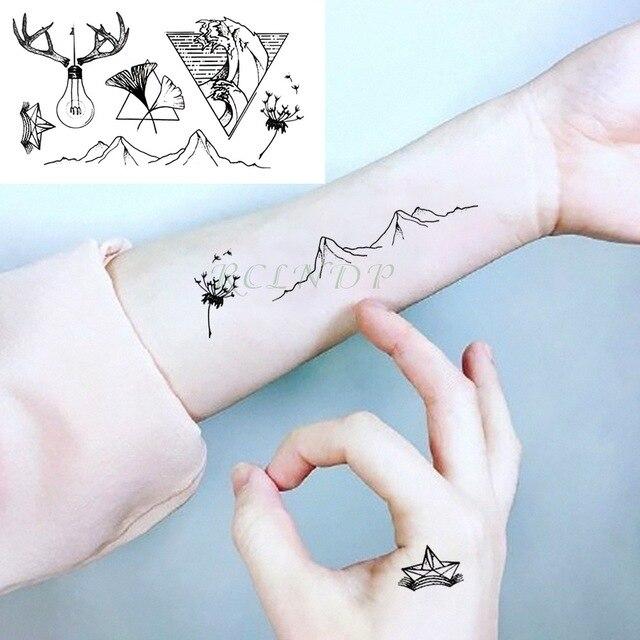 Waterproof Temporary Tattoo Sticker small cross sun and moon on finger ear tatto flash tatoo fake tattoos for girl women men