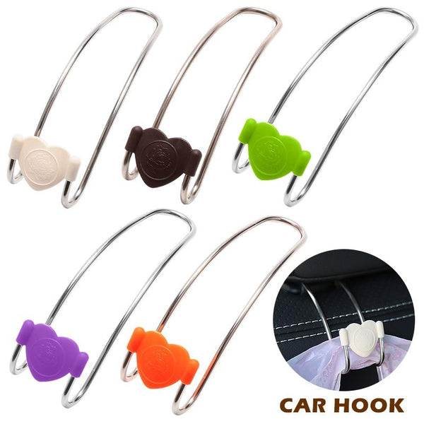 129/5000 Metal Clips car seat hook auto headrest hanger bag car bag storage bag cloth bag fixing auto accessorie car decoration