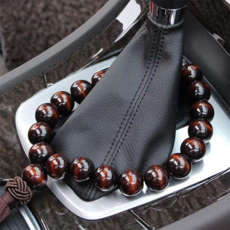 Car Stall Beads Car Mirror Hanging Pendant Rosewood Buddha Bracelet Rearview Suspension Auto Decoration Buddha Beads Ornaments
