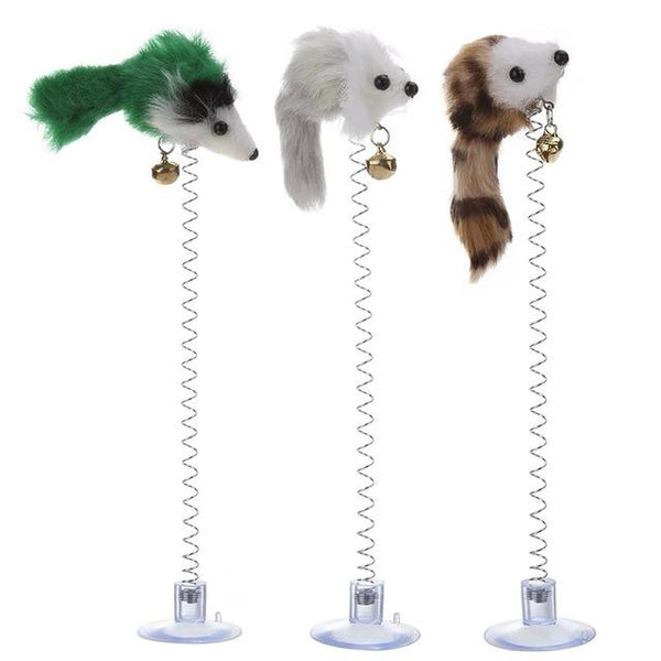 1/3Pcs Pet Cat Toy Elastic Feather False Mouse Toys Cat Kitten Interactive Cat Scratcher Teaser Pet Products for Cat Supplies