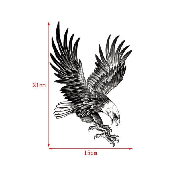 New Eagle Waterproof Temporary Body Art Arm Shoulder Chest Tattoo Sticker Women/Men Free Shipping Hot Sale