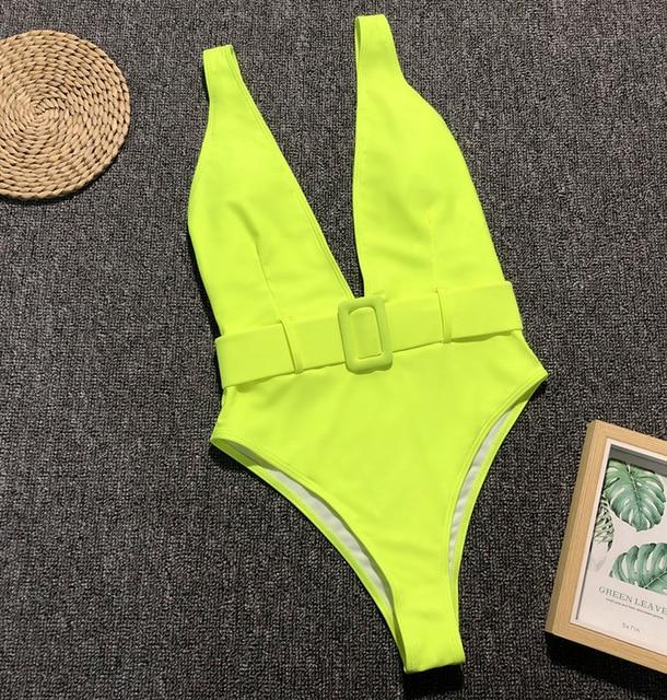 Swimsuit 2019 Push Up Bikini Sexy Mulheres 7 Colors One Piece Beachwear Swimwear Swimsuit Mulher Monokini