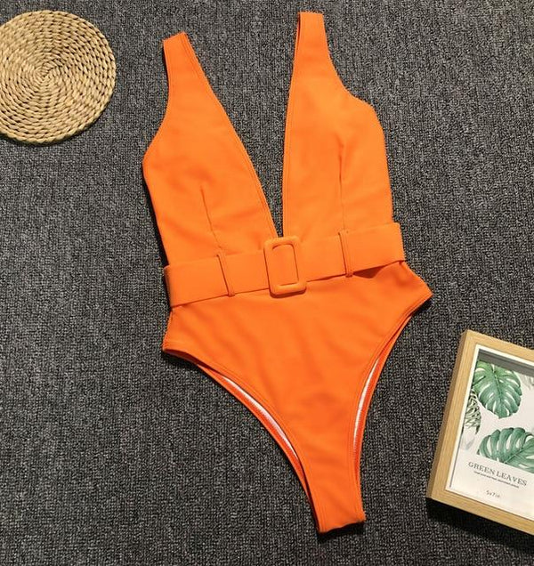 Swimsuit 2019 Push Up Bikini Sexy Mulheres 7 Colors One Piece Beachwear Swimwear Swimsuit Mulher Monokini