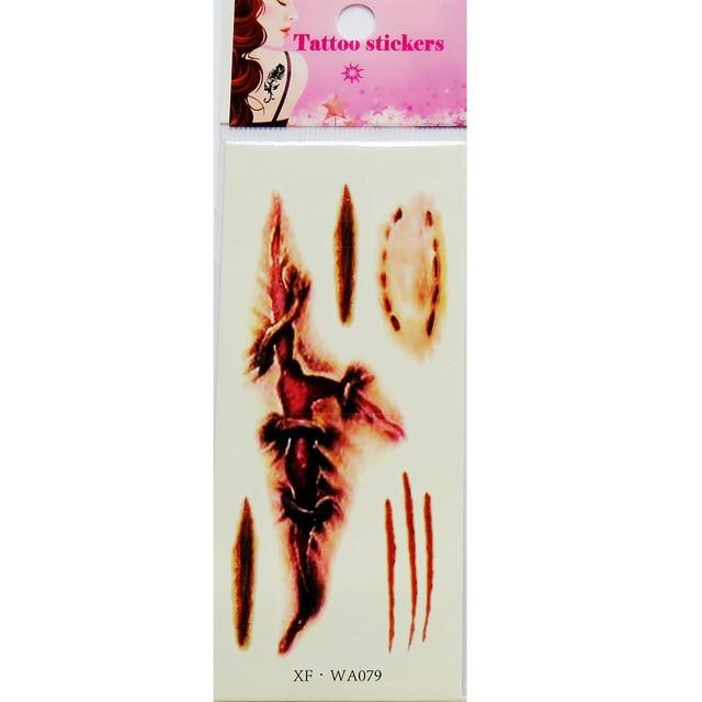Waterproof Temporary Tattoos 3D Butterfly Flower Fake Tattoos Sticker