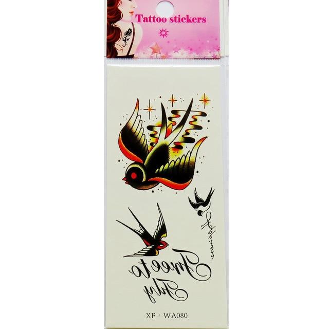Waterproof Temporary Tattoos 3D Butterfly Flower Fake Tattoos Sticker