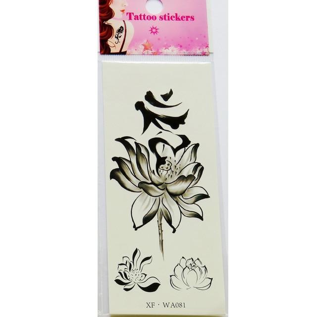 Waterproof Temporary Tattoos 3D Butterfly Flower Fake Tattoos Sticker