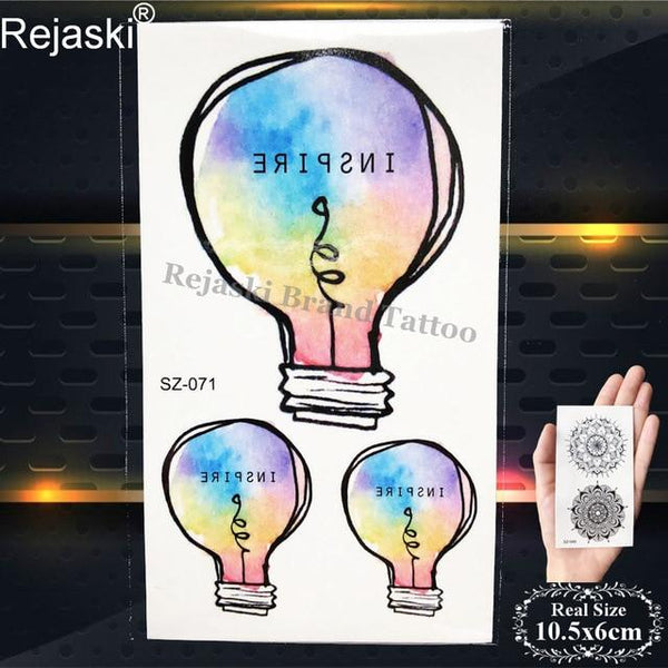 Rejaski Women Flirtatious Tattoo Stickres Body Art Painting Girl Fashion Temporary Tattoo Geometric Rose Dreamcatcher Fake Tatoo