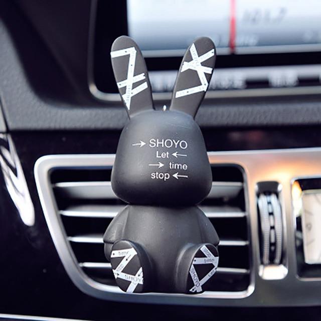 JOORMOM Baby Rabit car air-conditioning outlet perfume CLIP car perfume car decorations rhinestone pink car accessories