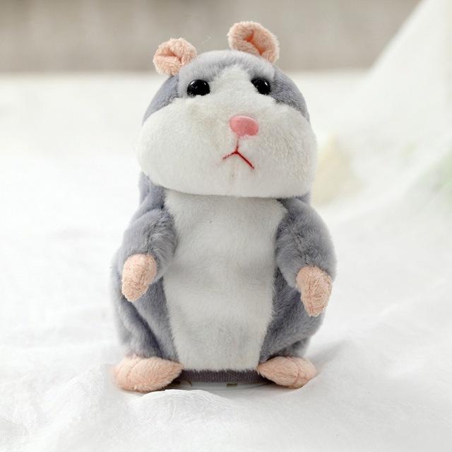 Dropshipping Promotion 15 cm Sweet Talking hamster Speak Sound Recording Repeat Plush kawaii hamster animal Toys