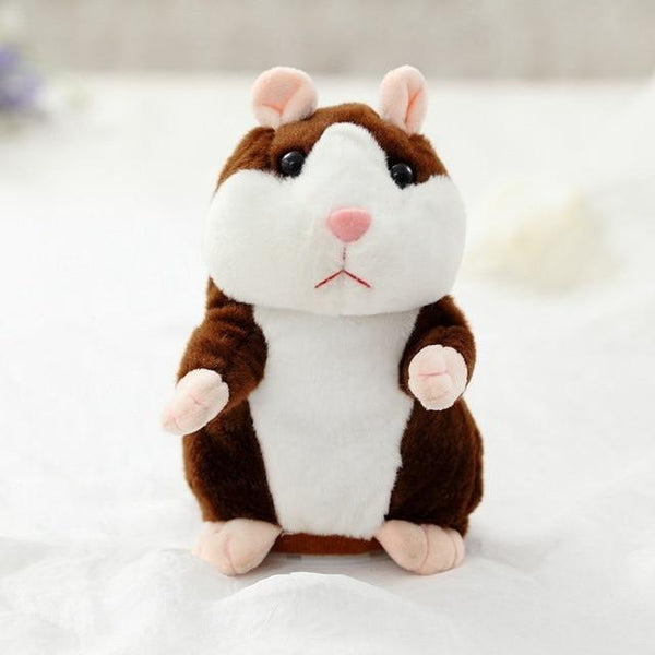 Dropshipping Promotion 15 cm Sweet Talking hamster Speak Sound Recording Repeat Plush kawaii hamster animal Toys