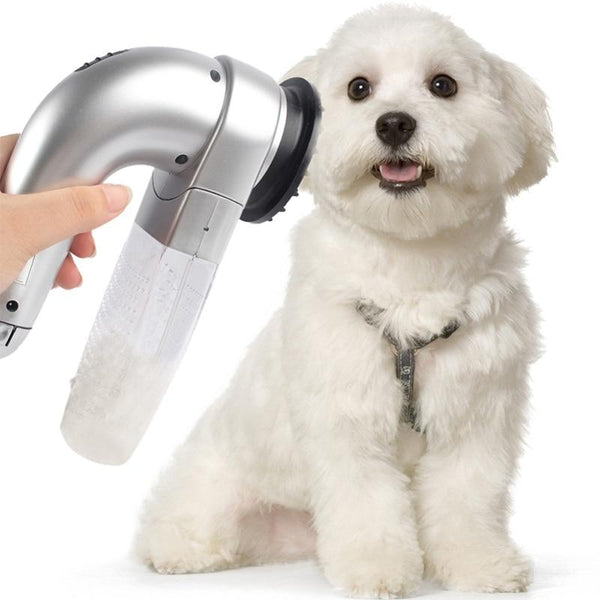 Pet Hair Vacuum Removal Fur Suction Grooming Device Pets Dog Accessories Cordless Portable Pets Massage Vacuum Cleaner