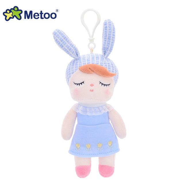 Metoo Doll Stuffed Toys Plush Animals Soft Baby Boy Kids Toys for Children Girls Boys Kawaii Mini Angela Rabbit Pendant Keychain
