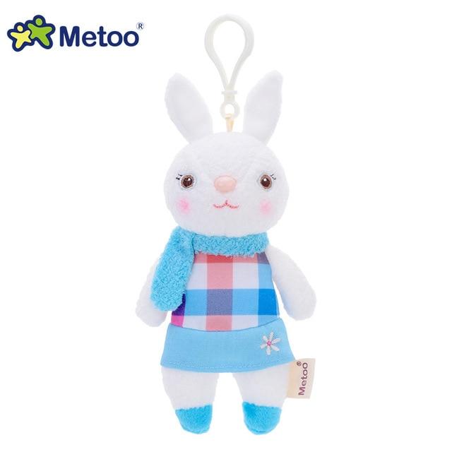 Metoo Doll Stuffed Toys Plush Animals Soft Baby Boy Kids Toys for Children Girls Boys Kawaii Mini Angela Rabbit Pendant Keychain