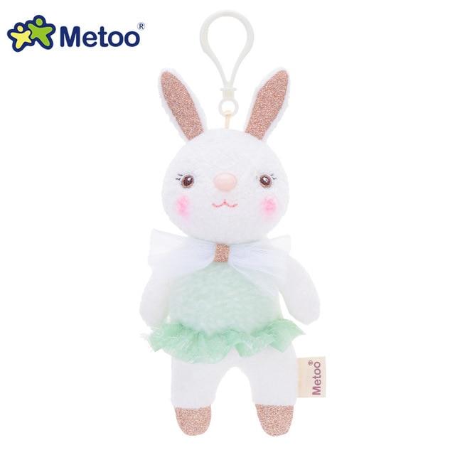 Metoo Doll Stuffed Toys Plush Animals Soft Baby Boy Kids Toys for Children Girls Boys Kawaii Mini Angela Rabbit Pendant Keychain