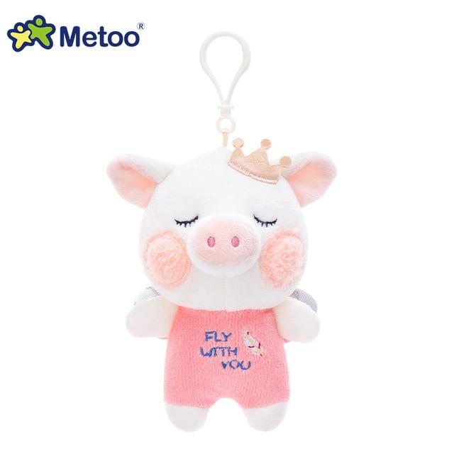 Metoo Doll Stuffed Toys Plush Animals Soft Baby Boy Kids Toys for Children Girls Boys Kawaii Mini Angela Rabbit Pendant Keychain