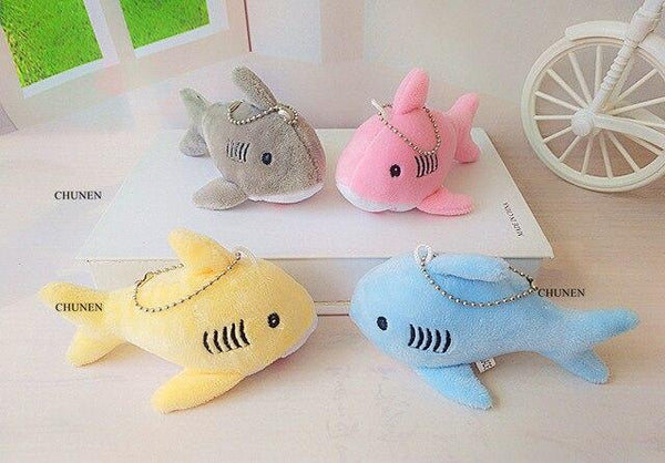Multi-Designs, Ocean Animal Stuffed Plush Toys , 5-12CM Approx. , Cute Shark Etc. Plush Toys , Stuffed Key chain Plush Dolls