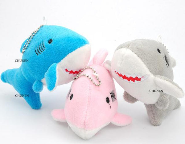 Multi-Designs, Ocean Animal Stuffed Plush Toys , 5-12CM Approx. , Cute Shark Etc. Plush Toys , Stuffed Key chain Plush Dolls