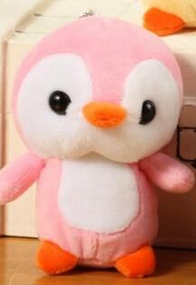 4Styles 10CM Animals Penguin Keychain Dolls Stuffed Plush Toys Small Pendant Dolls for kids gifts