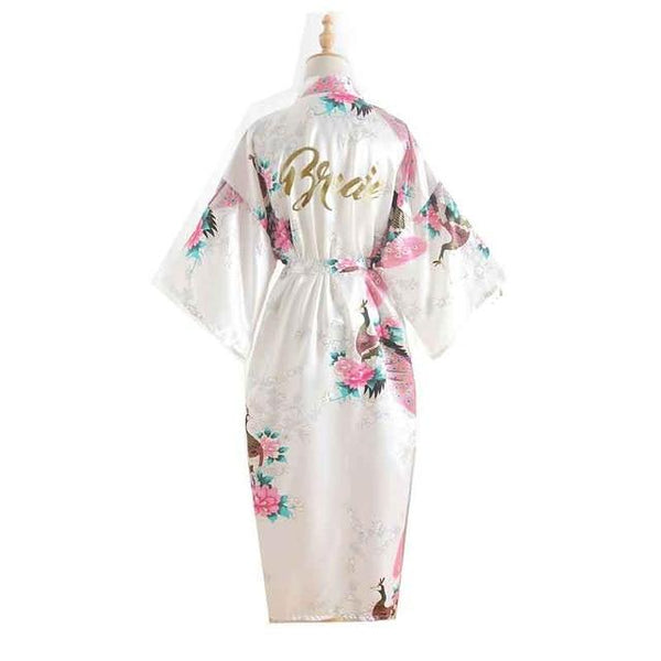 Silk Bridesmaid Bride Robe Maid Of Honor Robe Mother Of The Robes Women Satin Wedding Kimono Sexy Nightgown Dress Woman Bathrobe