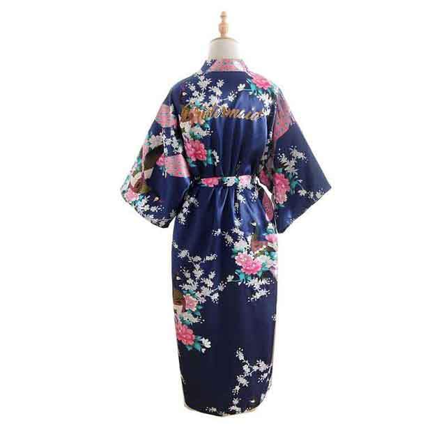 Silk Bridesmaid Bride Robe Maid Of Honor Robe Mother Of The Robes Women Satin Wedding Kimono Sexy Nightgown Dress Woman Bathrobe