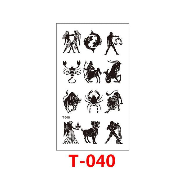 T-049 Multiple patte small pattern cool temporary tattoo sticker female simple line pattern body art new design fake male tattoo